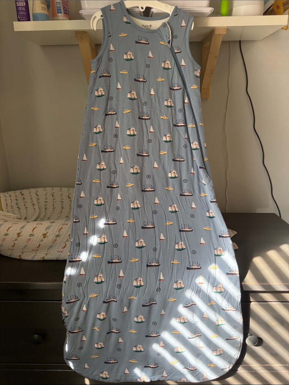 Kyte BABY “Vintage Boats” print sleep sack 1.0 TOG, sz Lg (6-12mo)